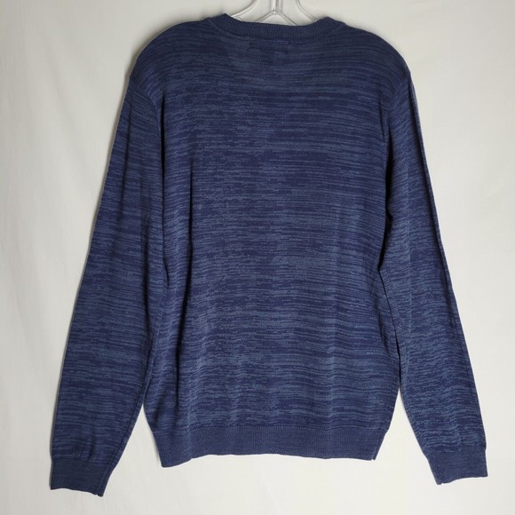 NWT Via Europa Men's Sweater Blue V Neck Long Sleeve Size Small - Picture 6 of 9